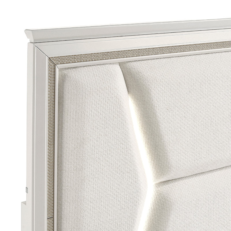 Tête de lit tapissier grand 1Pc avec éclairage DEL