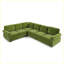 Canapé-lit en chenille convertible vert