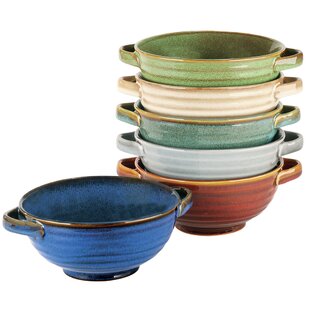 American Atelier Large Pasta Bowls, 42 Oz Wide Shallow Stoneware