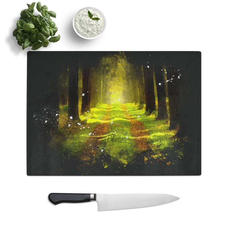 Forest Vol.7 Paint Splash Chopping Board, 0.4cm H x 28.5cm W x 39cm L