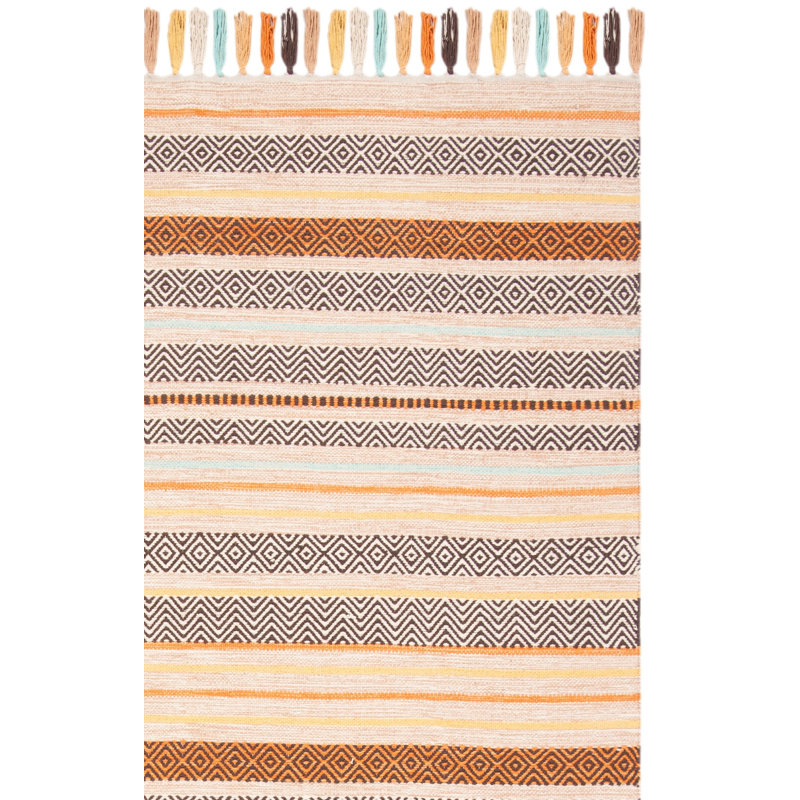 Montauk Hand Woven Cotton Striped Rug, Rectangle 8' x 10'