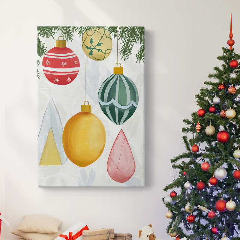 Christmas Holiday Art - Gallery Wrapped Canvas CIV, 18" H x 12" W