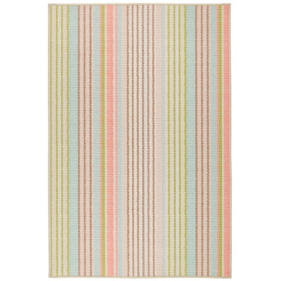 Tapis turquoise lavable à la machine Ana