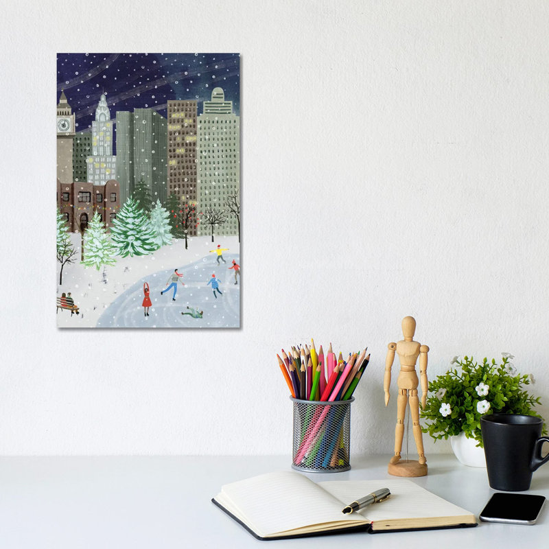 Christmas In The City I by Grace Popp - Wrapped Canvas Gallery-Wrapped Canvas Giclée, 20.32 cm H x 30.48 cm W