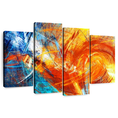 Avery feu abstrait