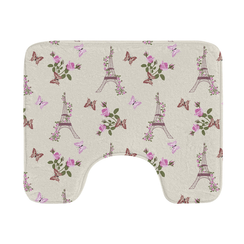  Tapis de salle de bain en U Paris 20 po Multicolor