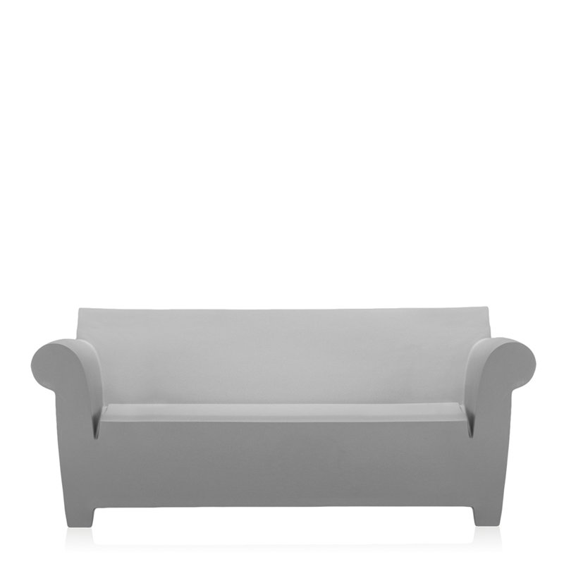 Bubble Club 74.38'' Wide Rectangle Loveseat, Light Gray