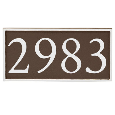 Plaque d'adresse murale 1 ligne Serif
