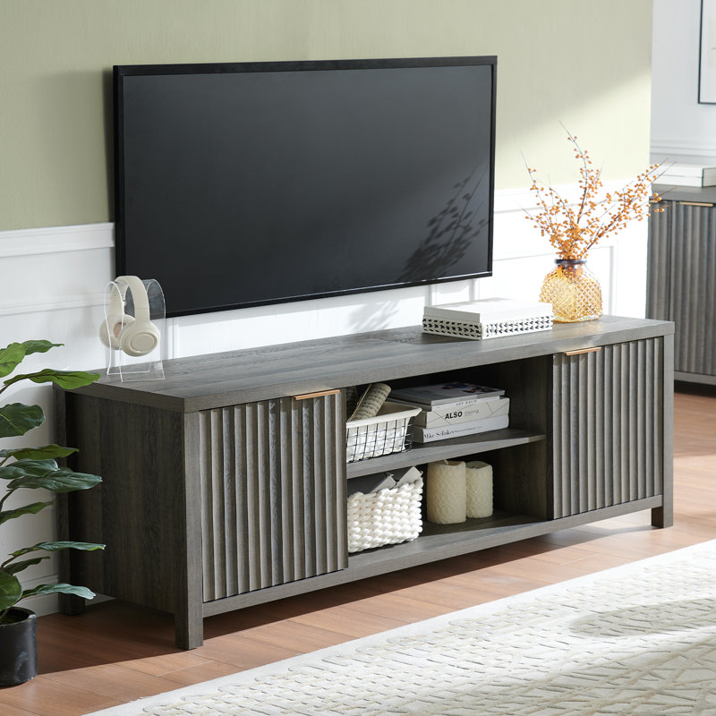 Crédence de rangement l 67 po Nicolee, Chêne minuit, H 25 po x l 67 po x P 15,4 po