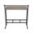 Ashwood Jamestown Small Office Desk Ashwood Rustic Wood Grain and Black Metal