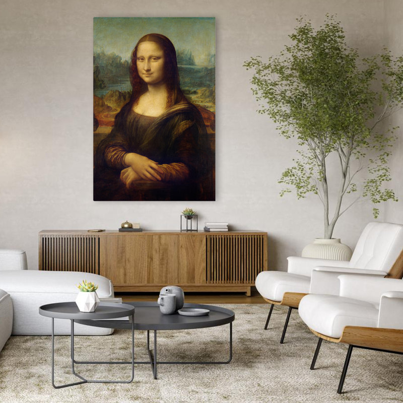 Mona Lisa - musée d'art figuratif études de la Renaissance, H 48 po x l 32 po