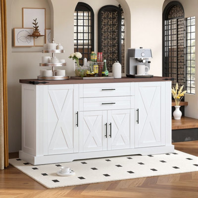 Armoire de rangement 63 "avec 2 tiroirs et porte