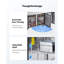 Porte commerciale en acier inoxydable