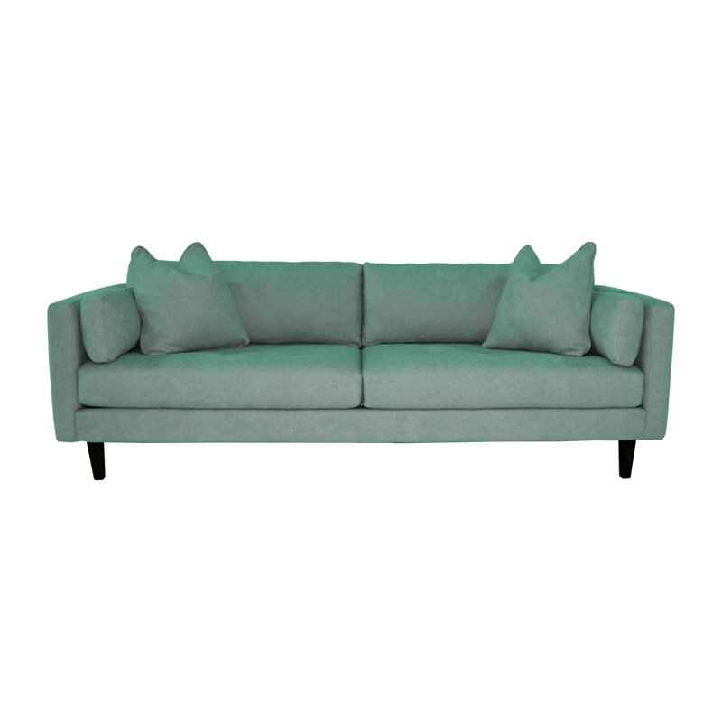 Grand canapé Eliana de 93 pouces en tissu LiveSmart Evolve Performance, Mélange de polyester vert