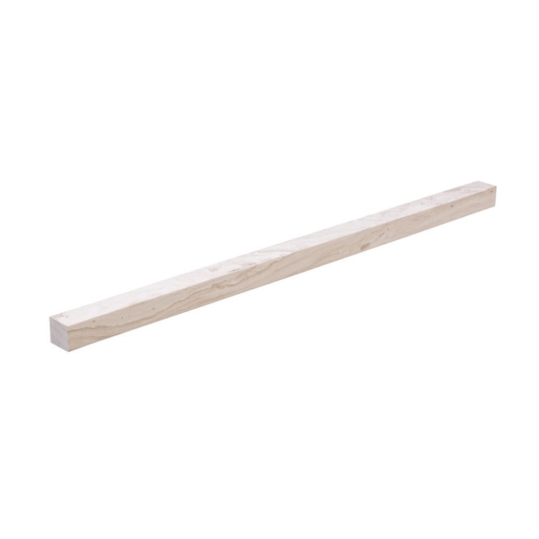 Metro Honed Limestone Bullnose Tile Trim in Cream