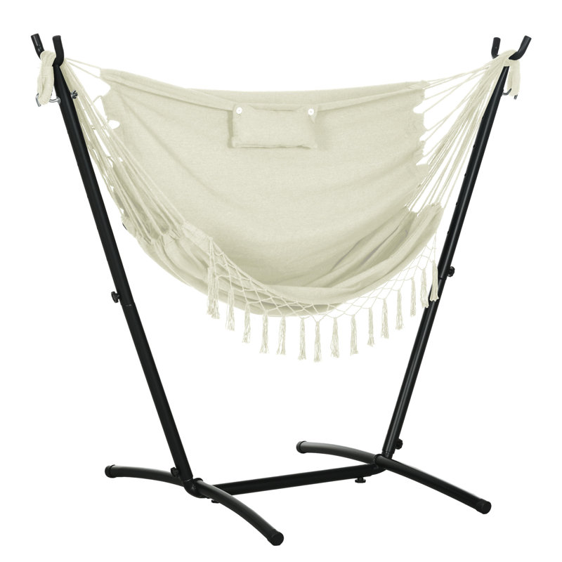 Chaise longue de hamac avec support Outsunny