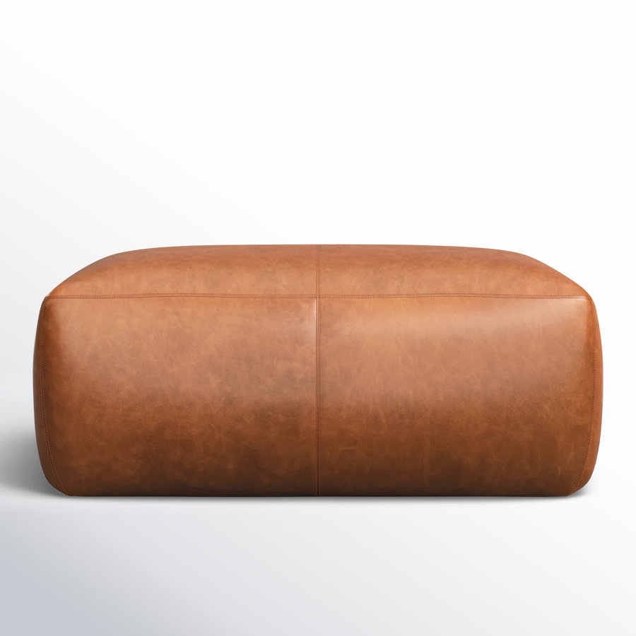 Hustle Full-Grain Genuine Italian Leather Ottoman