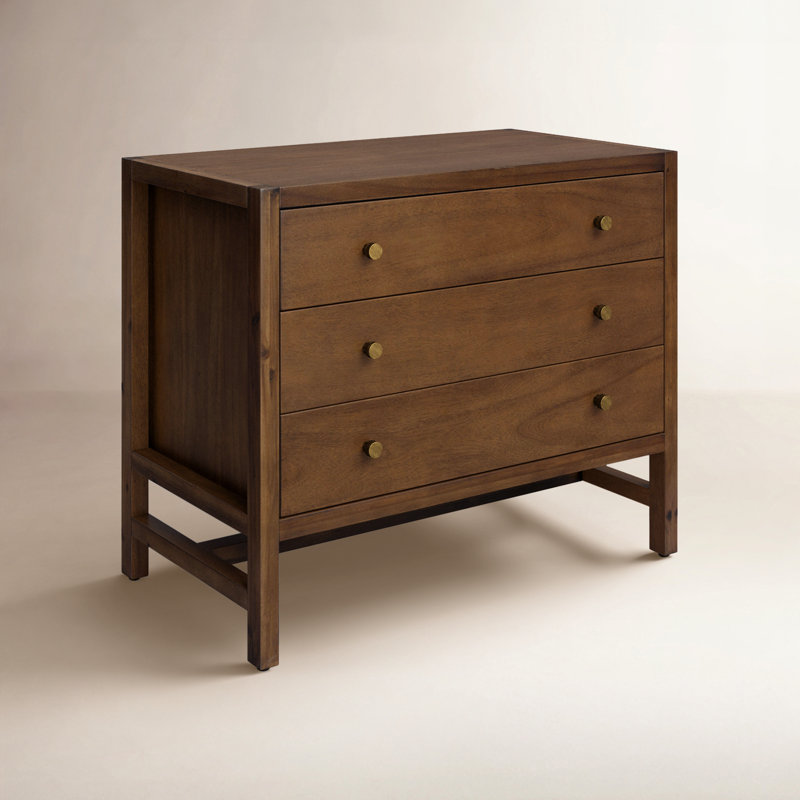 Sullivan 3 - Drawer Nightstand, Saddle Tan