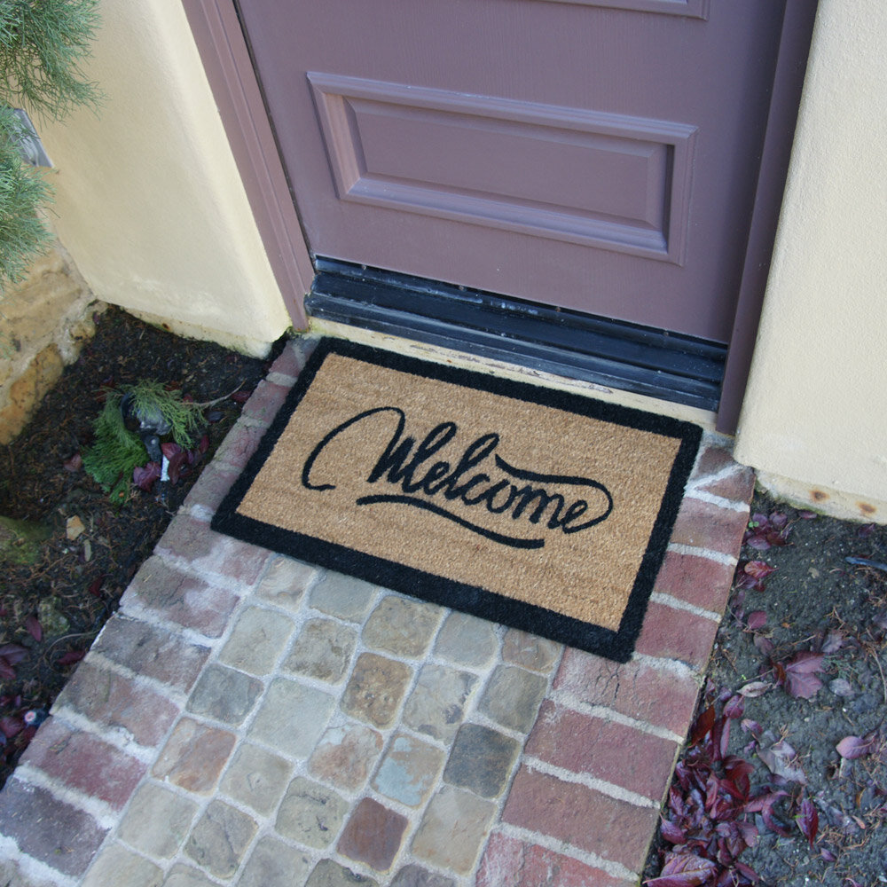 Gracie Oaks Kittleson Non-Slip Floral Outdoor Doormat & Reviews