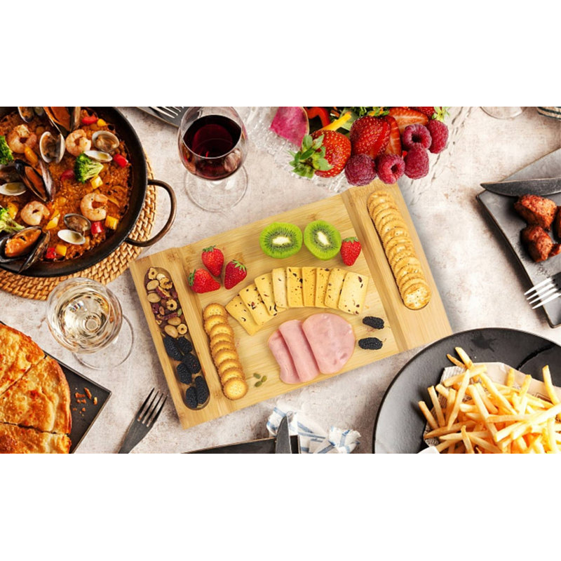 ZIMYA NYC(TM) Bamboo Cheese Board