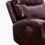 Canapé modulaire inclinable symétrique en cuir véritable