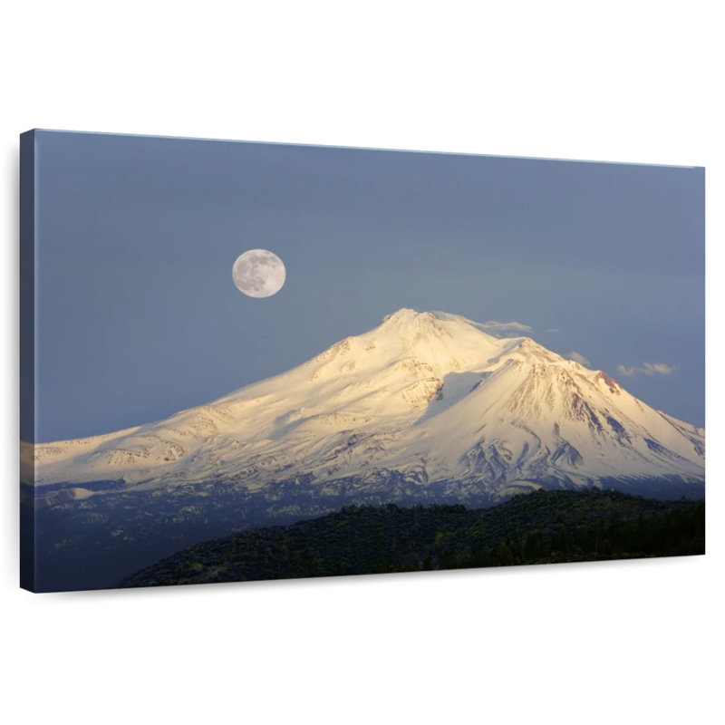 Alvord Mont Shasta nuit de lune, H 20 po x l 30 po