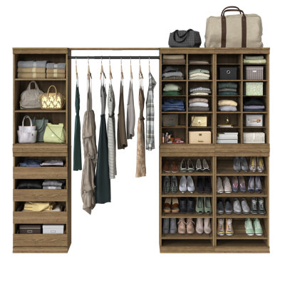 Modular Storage 90.14" W - 99" W Closet System Starter Kit