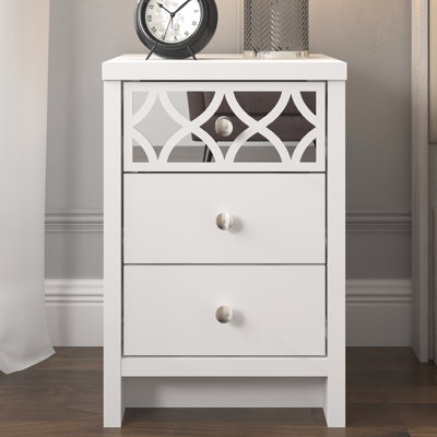 IrisVibe 3 Drawer Bedside Table