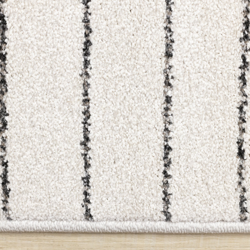 Tapis à motif géométrique Sereni Frieze, Rectangle 5 pi 3 po x 7 pi 7 po