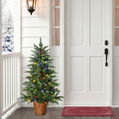 Arbre de Noël en pot pré-éclairé en pot 4 pi