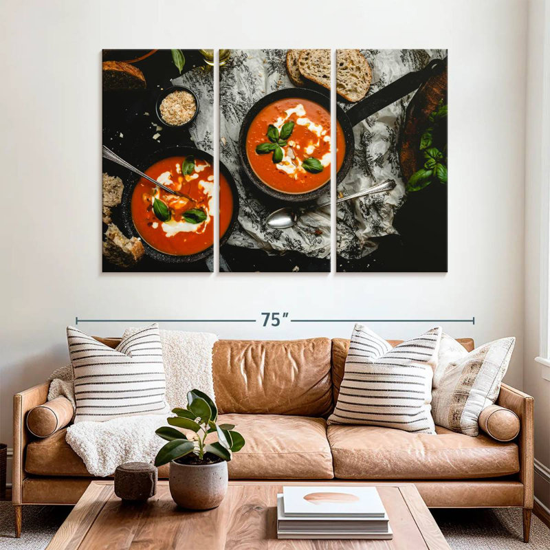 Yarlin Tuscan Tomato Soup, 42" H x 65" W