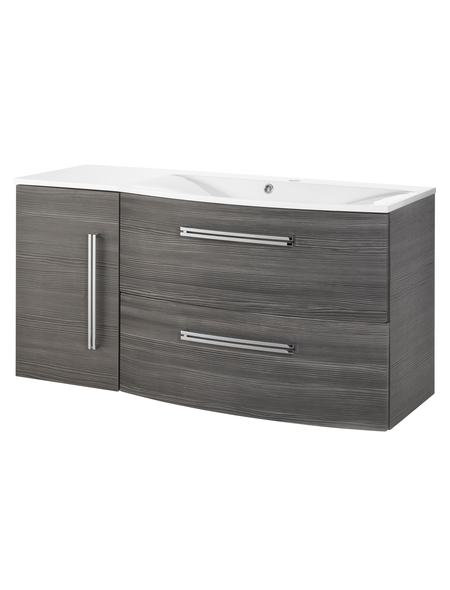 Lugano 1150mm Wall Hung Single Vanity Unit, Anthracite pine