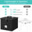 2 Pack Fireproof Waterproof Lockable Document Storage Box Portable Letter Size Hanging File Organizer with Handle