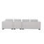 Canapé modulaire en L de style Mid-Century de 134 po Modern-265679733