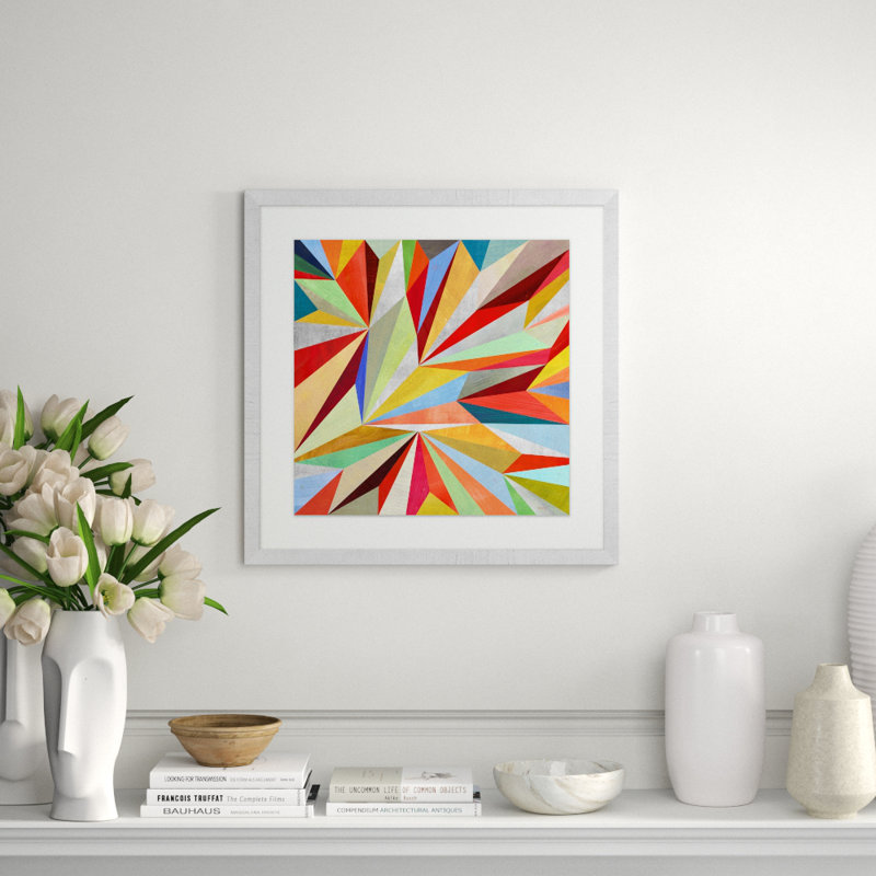 Paper Airplanes 2' Framed Graphic Art Print on Glass
