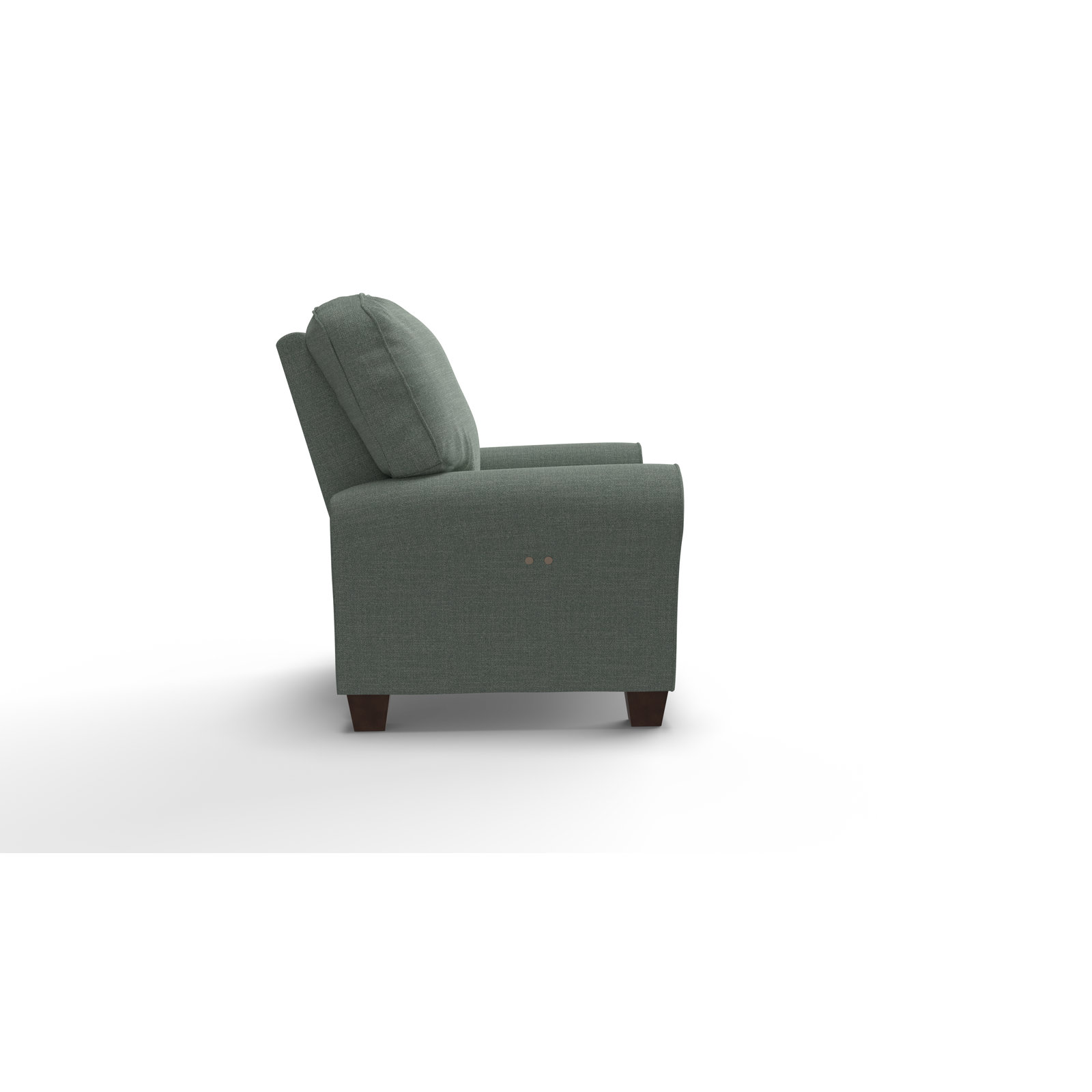  35'' Wide Manual Standard Recliner, Conversation Capri Basketweave, Dark Walnut