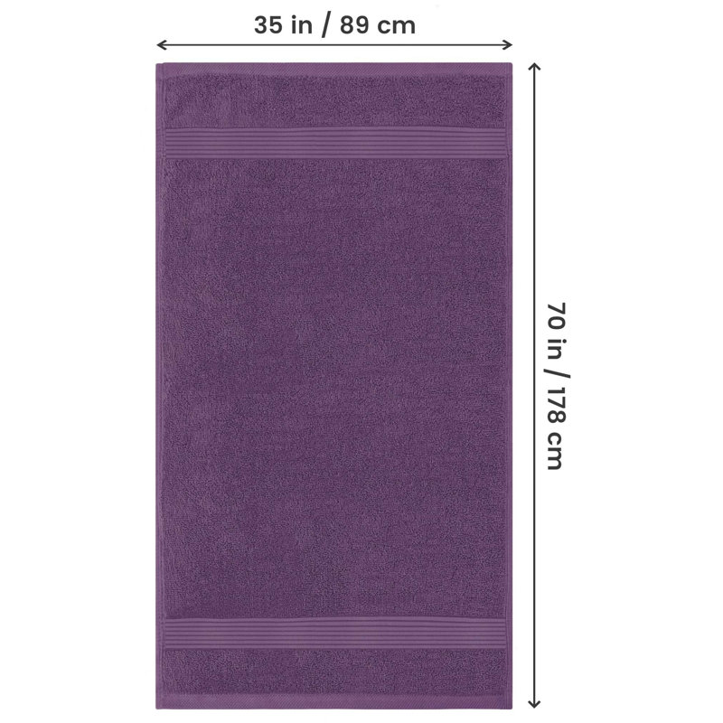 100% Cotton Bath Sheet, Purple