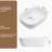 White Porcelain Ceramic Above Counter Small Vessel Sink For Bathroom Vanity | Gift Idea