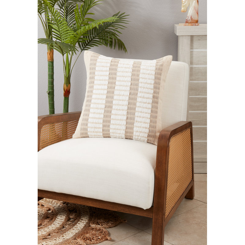 Anara Geometric Cotton Throw Pillow, Polyester/Polyfill