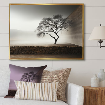 Minimalisme, photographie d'un arbre de sérénité sur toile