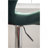 Ellston Upholstered Adjustable Swivel Barstools In Green, Set Of 2-1539713587
