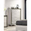 Commode verticale chic à 5 tiroirs