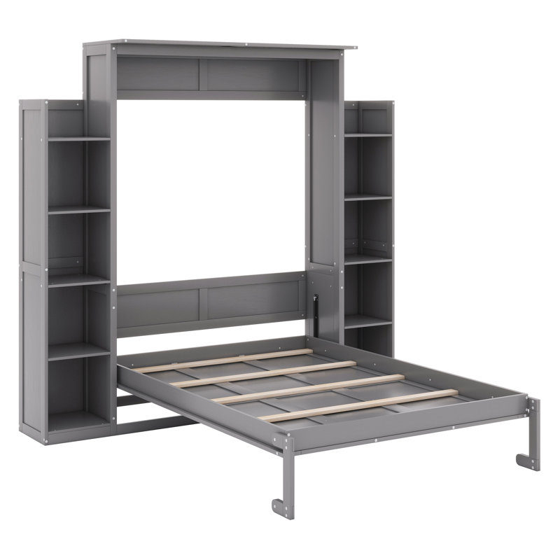 Nicara Murphy Storage Bed, Full, Dim Gray