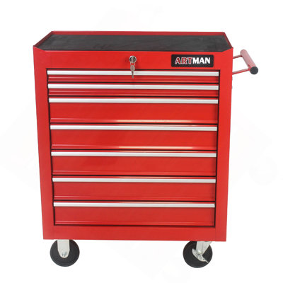 7 Drawers Multifunctional Tool Cart With Wheels