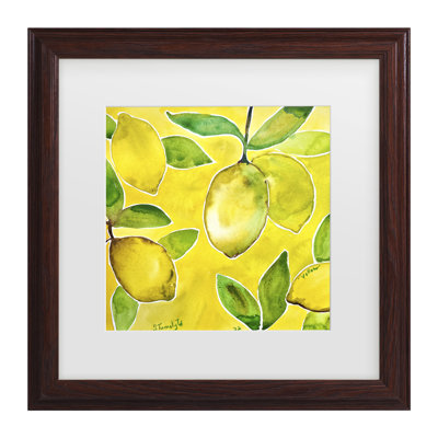 Juliette Belickien, citrons jaunes emmêlés, art encadré