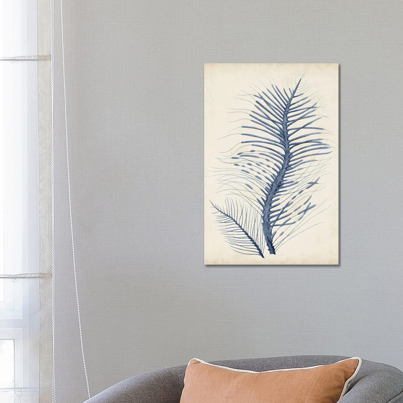 Indigo Coral V by Vision Studio - Wrapped Canvas Gallery-Wrapped Canvas Giclée, 66.04 cm H x 45.72 cm W x 3.175 cm D