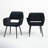 Kristina 17'' H Velvet Upholstered Metal Armchair-1812983921