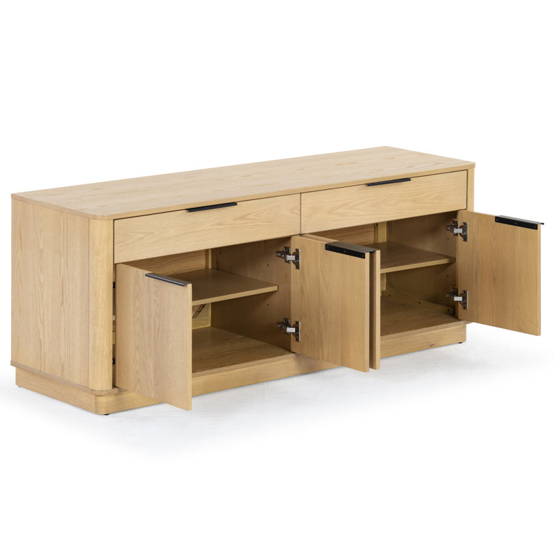 Gabrietta Media Console TV Stand, Natural