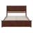 Francoise Solid Wood Low Profile Platform Bed with Matching Footboard-643585298-634266276