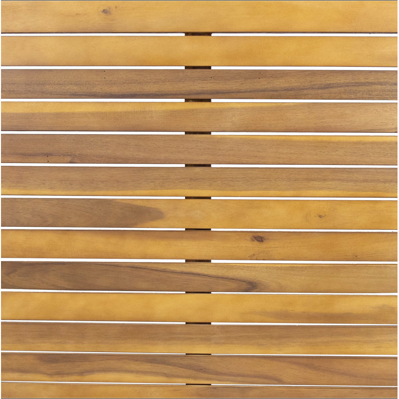 Table de salle à manger d'extérieur avec structure en bois d'acacia, teck